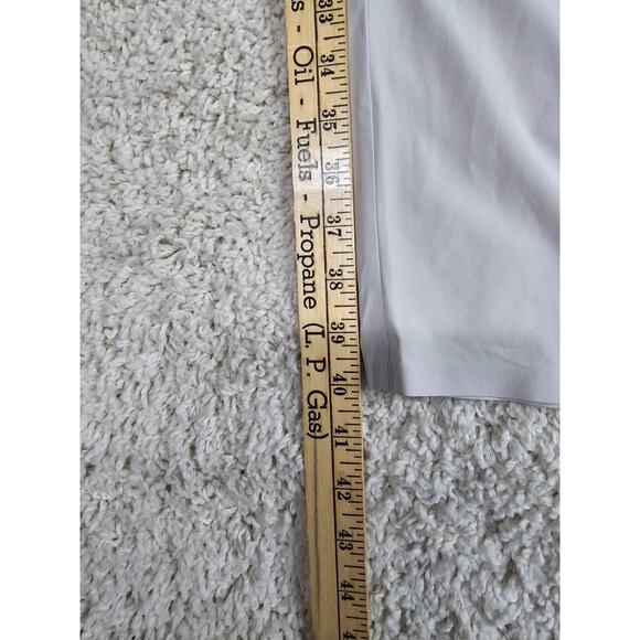 Athleta Womens Skyline II Pants Size 8 Beige Paperbag Tapered Belted Stretch - Picture 3 of 13